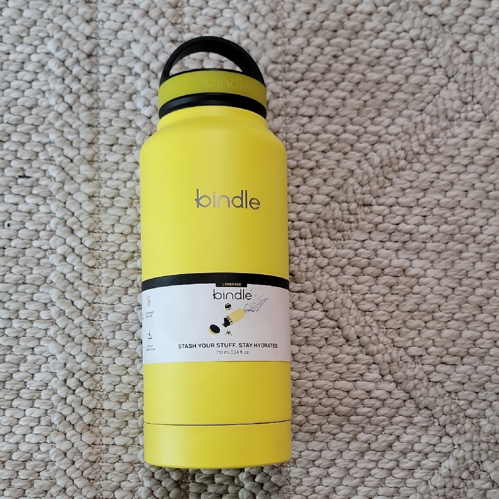 Yellow Water Bottle with Storage